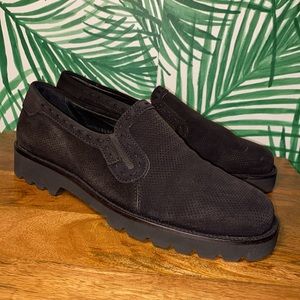 Tommy Bahama Black Suede Sand Bar Loafers Men’s 9